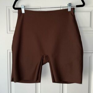 Women's Brown Biker Shorts